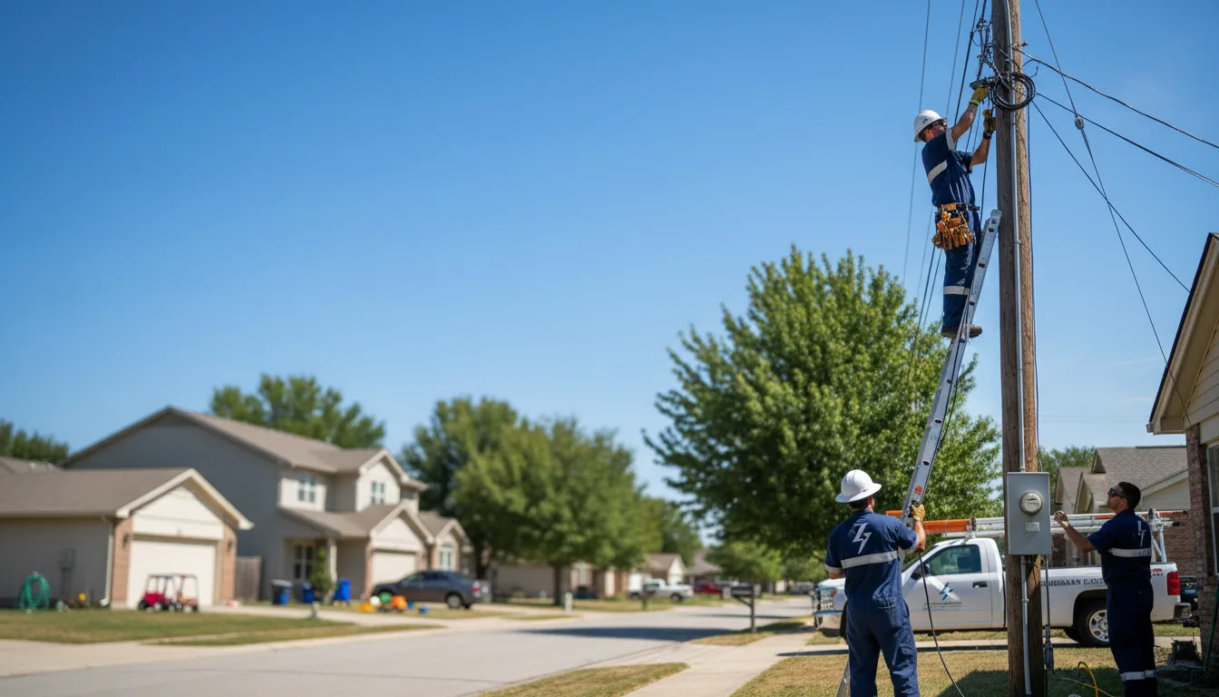 Residential electrician providing installation services in Cottonwood, ID